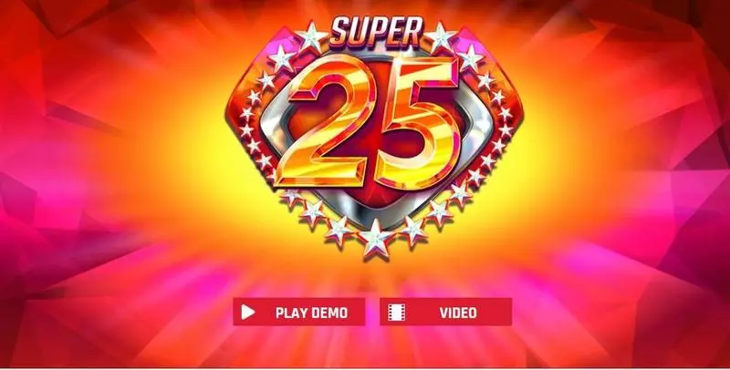 Super 25 Stars Fun Slot Game made by Red Rake Gaming with 5 Reel and 30 Line