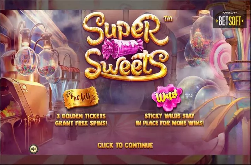 Super sweets Fun Slot Game made by BetSoft with 5 Reel and 10 Line