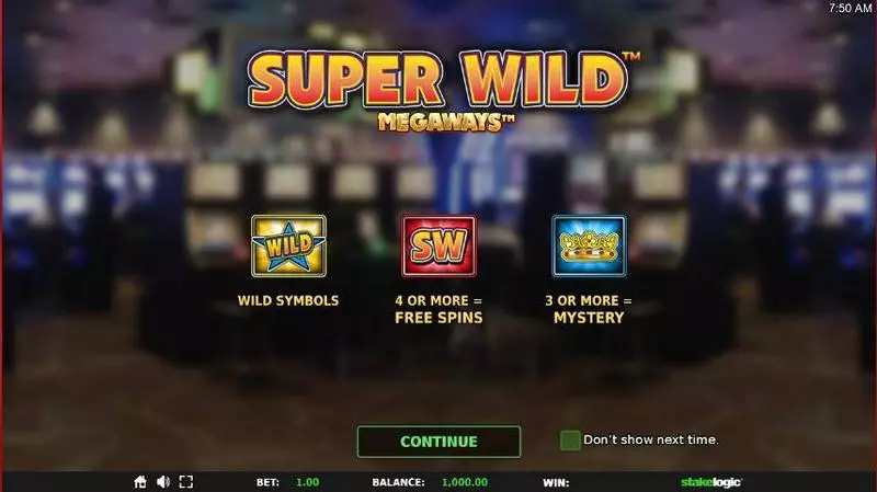 Super Wild Megaways Fun Slot Game made by StakeLogic with 6 Reel and 117649 Lines