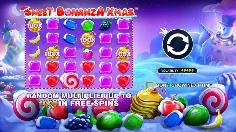 Sweet Bonanza Xmas Fun Slot Game made by Pragmatic Play with 6 Reel 