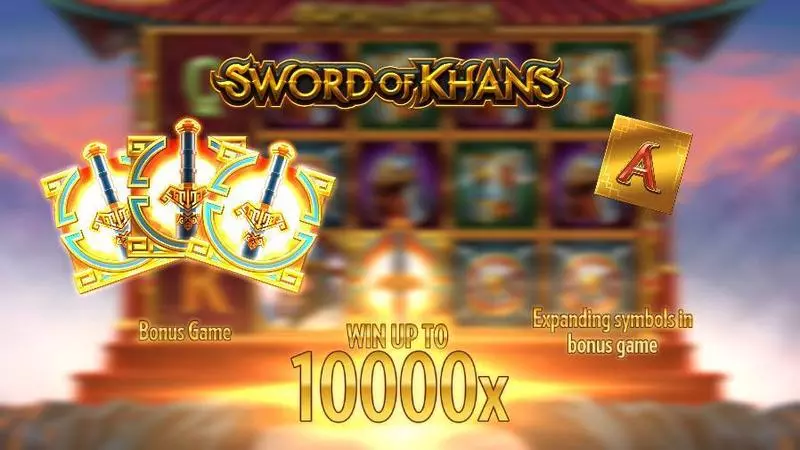 Sword of Khans Fun Slot Game made by Thunderkick with 5 Reel and 10 Line