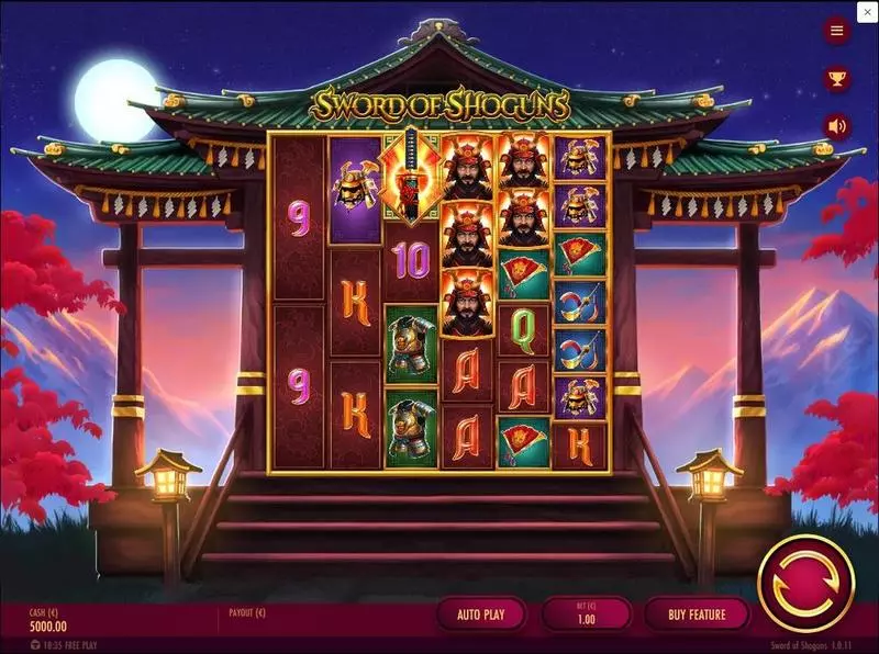 Sword Of Shoguns Fun Slot Game made by Thunderkick with 6 Reel and 5040 Ways