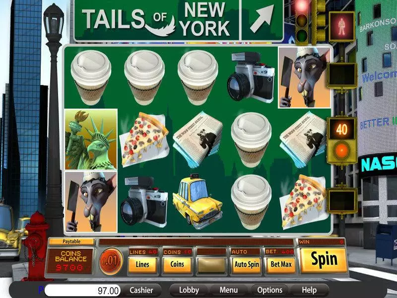 Tails of New York Fun Slot Game made by Saucify with 5 Reel and 40 Line
