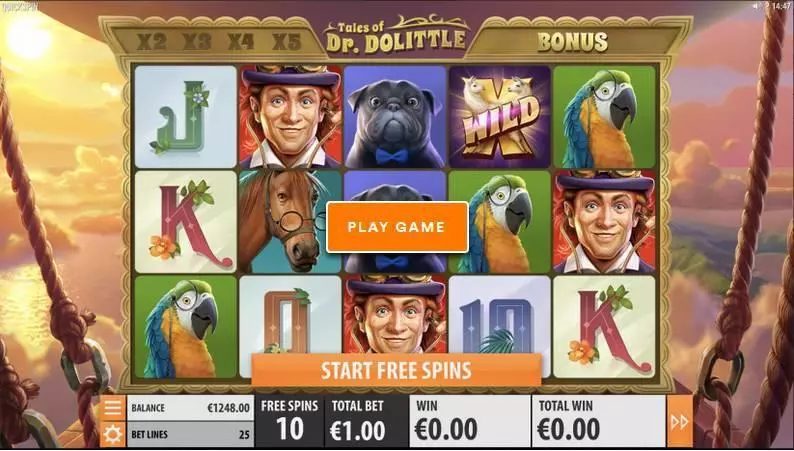 Tales of Dr. Dolittle Fun Slot Game made by Quickspin with 5 Reel and 25 Line