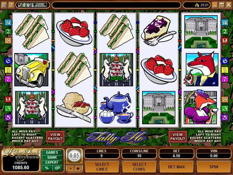 Tally Ho Fun Slot Game made by Microgaming with 5 Reel and 9 Line