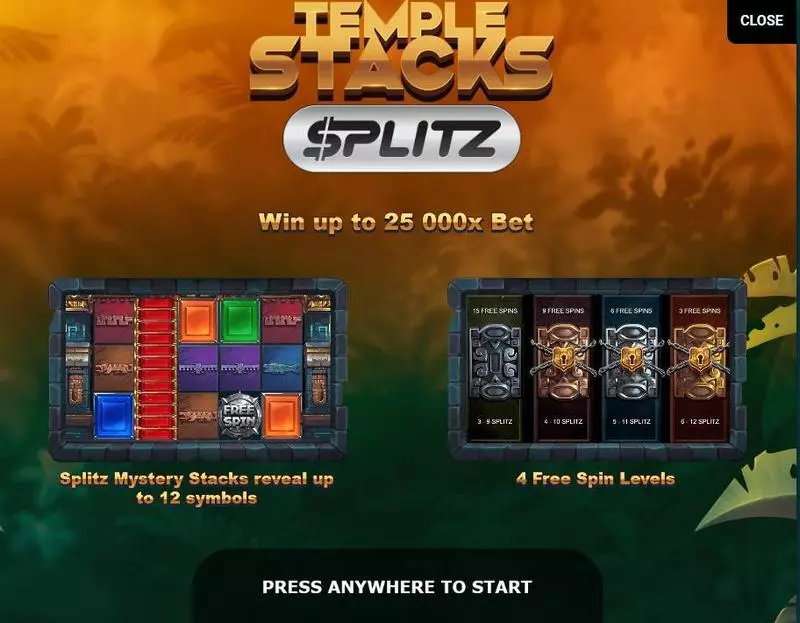 Temple Stacks Fun Slot Game made by Yggdrasil with 5 Reel and 243 Line