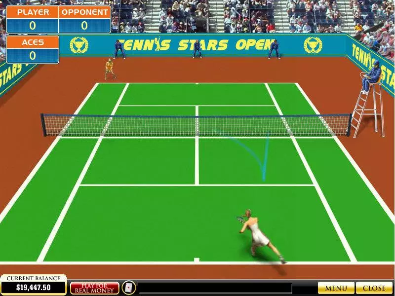 Tennis Stars Fun Slot Game made by PlayTech with 5 Reel and 40 Line