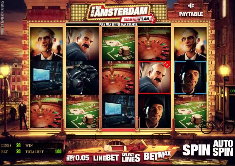 The Amsterdam Masterplan Fun Slot Game made by StakeLogic with 5 Reel and 20 Line