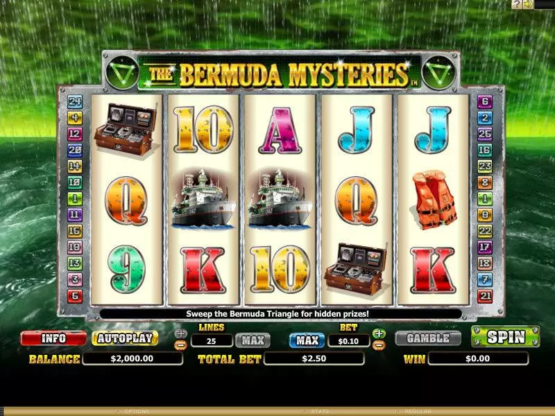 The Bermuda Mysteries Fun Slot Game made by Microgaming with 5 Reel and 25 Line
