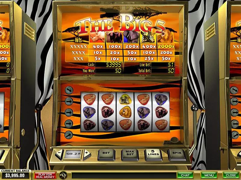 The Big 5 Fun Slot Game made by PlayTech with 5 Reel and 5 Line