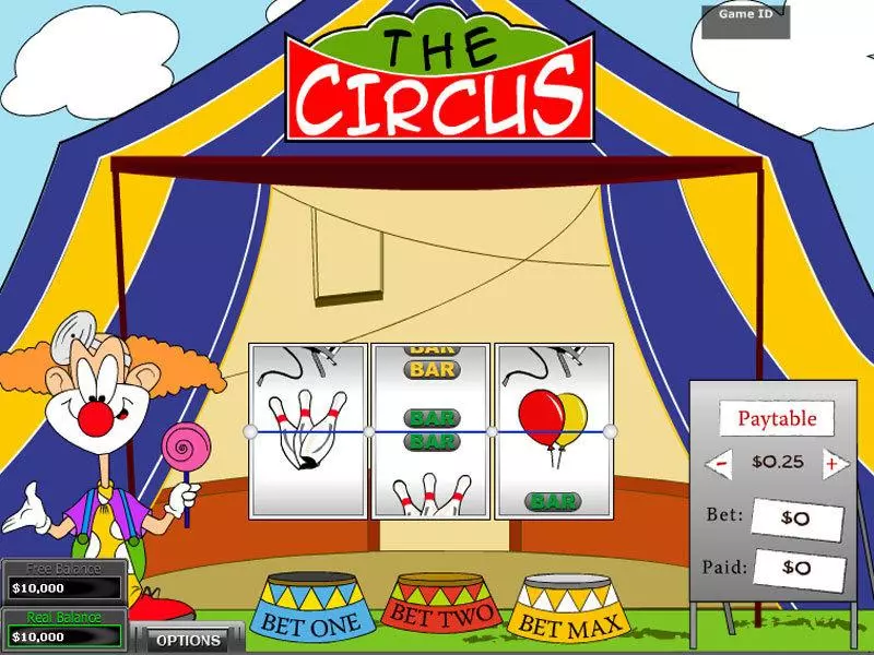 The Circus Fun Slot Game made by DGS with 3 Reel and 1 Line