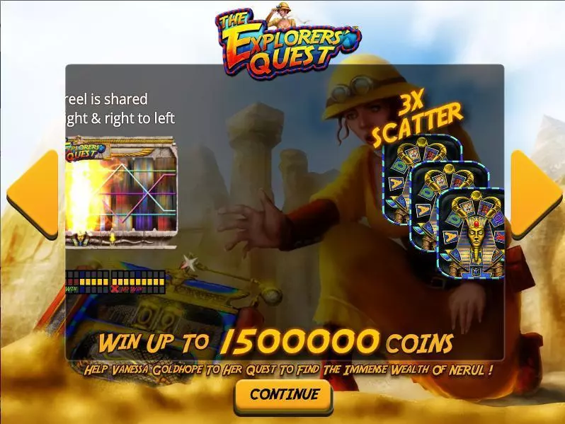 The Explorer's Quest Fun Slot Game made by Zeus Play with 9 Reel and 10 Line