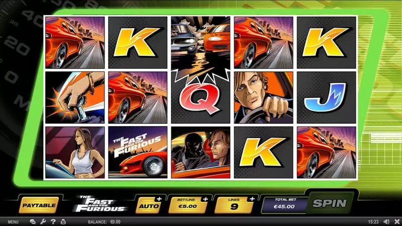 The Fast and the Furious Fun Slot Game made by SPIELO G2 with 5 Reel and 9 Line