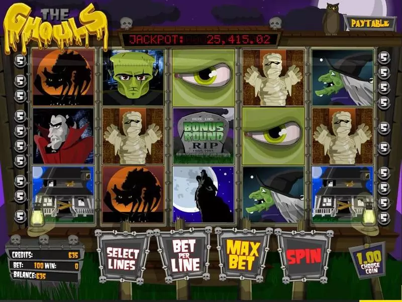 The Ghouls Fun Slot Game made by BetSoft with 5 Reel and 20 Line