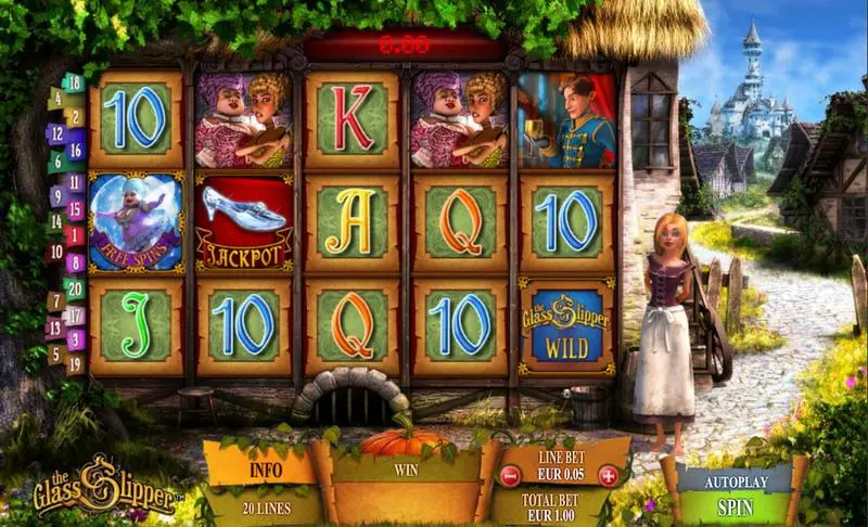 The Glass Slipper Fun Slot Game made by Ash Gaming with 5 Reel and 20 Line