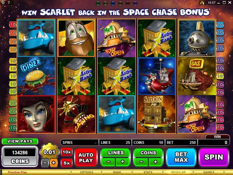 The Great Galaxy Grab Fun Slot Game made by Microgaming with 5 Reel and 25 Line