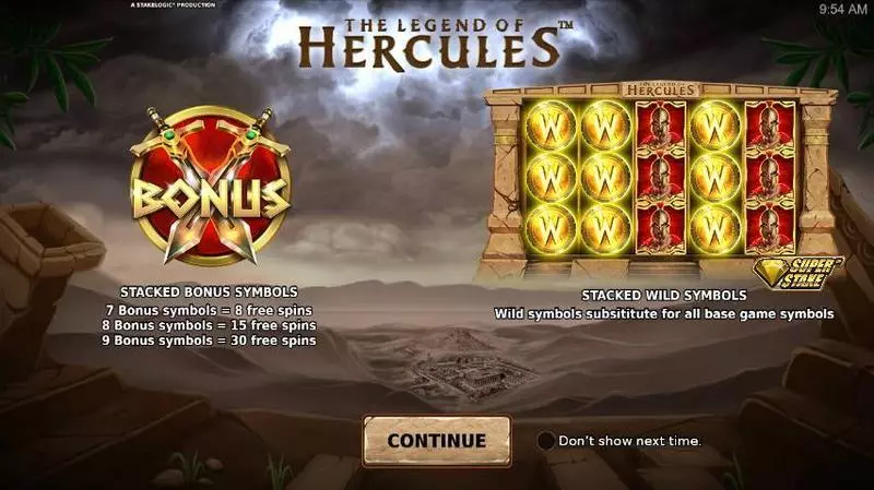 The Legend of Hercules Fun Slot Game made by StakeLogic with 5 Reel 