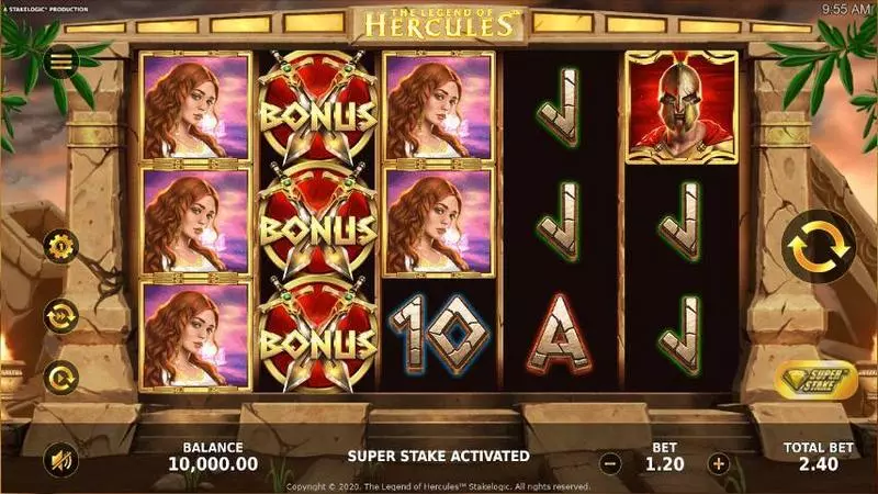 The Legend of Hercules Fun Slot Game made by StakeLogic with 5 Reel 