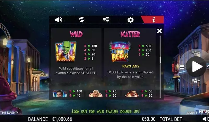The Mask Fun Slot Game made by NextGen Gaming with 5 Reel and 20 Line