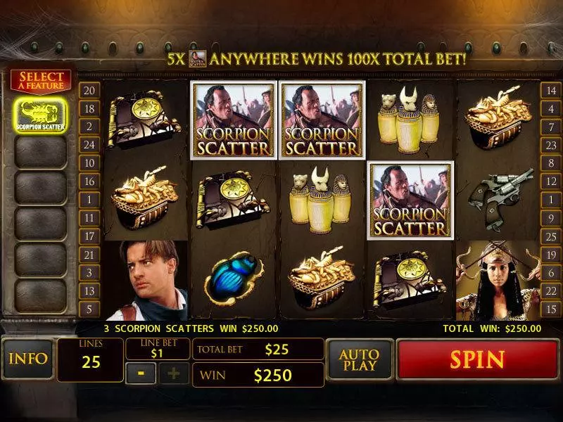 The Mummy Fun Slot Game made by PlayTech with 5 Reel and 25 Line