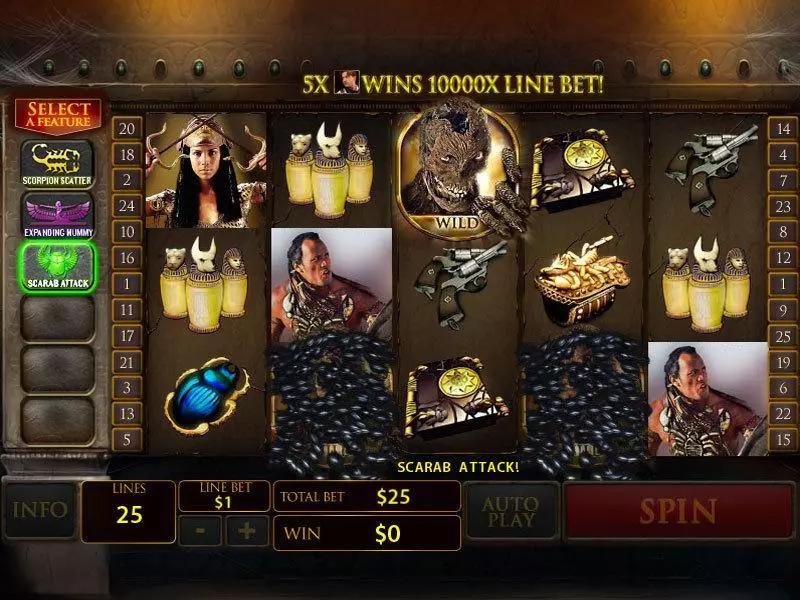 The Mummy Fun Slot Game made by PlayTech with 5 Reel and 25 Line