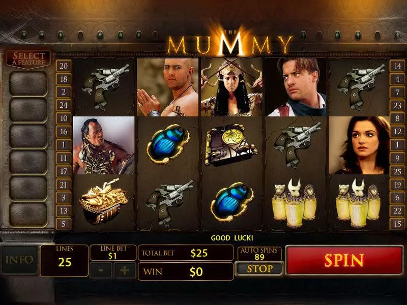 The Mummy Fun Slot Game made by PlayTech with 5 Reel and 25 Line