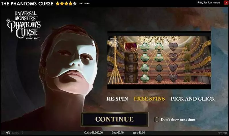 The Phantoms Curse Fun Slot Game made by NetEnt with 5 Reel and 40 Line