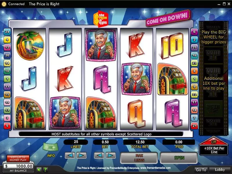 The Price Is Right Fun Slot Game made by 888 with 5 Reel and 25 Line