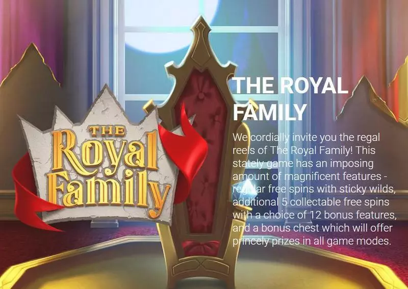 The Royal Family Fun Slot Game made by Yggdrasil with 5 Reel and 25 Line