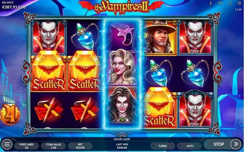 The Vampires II Fun Slot Game made by Endorphina with 5 Reel and 10 Line