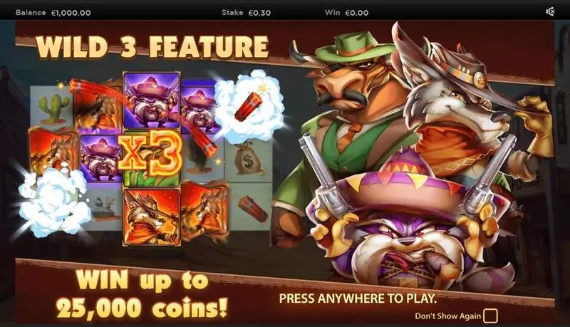 The Wild 3  Fun Slot Game made by NextGen Gaming with 5 Reel and 10 Line