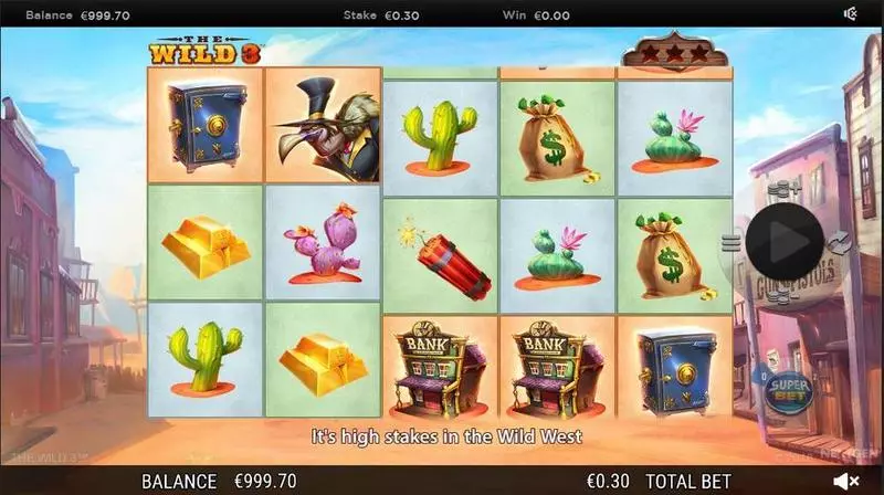 The Wild 3  Fun Slot Game made by NextGen Gaming with 5 Reel and 10 Line