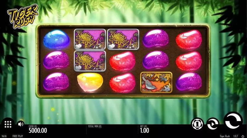 Tiger Rush Fun Slot Game made by Thunderkick with 5 Reel and 10 Line