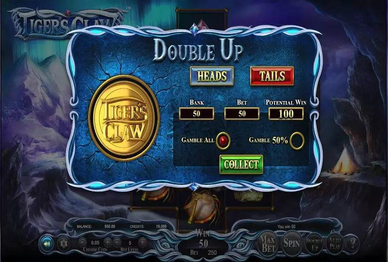 Tiger's Claw Fun Slot Game made by BetSoft with 5 Reel and 720 lines
