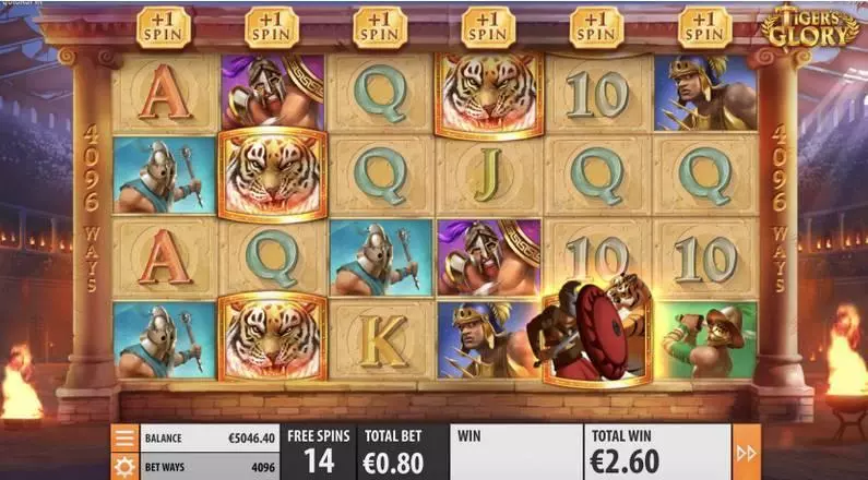 Tiger's Glory Fun Slot Game made by Quickspin with 6 Reel and 4096 Line