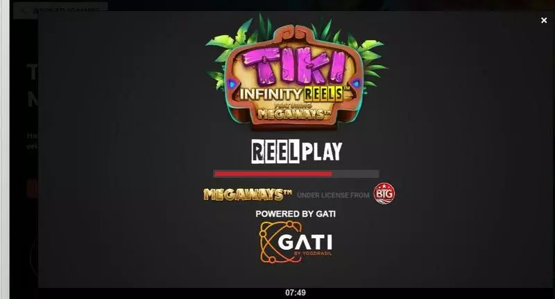 Tiki Infinity Reels X Megaways Fun Slot Game made by ReelPlay with 3 Reel and Infinity