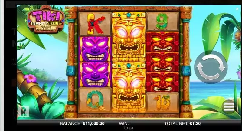 Tiki Infinity Reels X Megaways Fun Slot Game made by ReelPlay with 3 Reel and Infinity