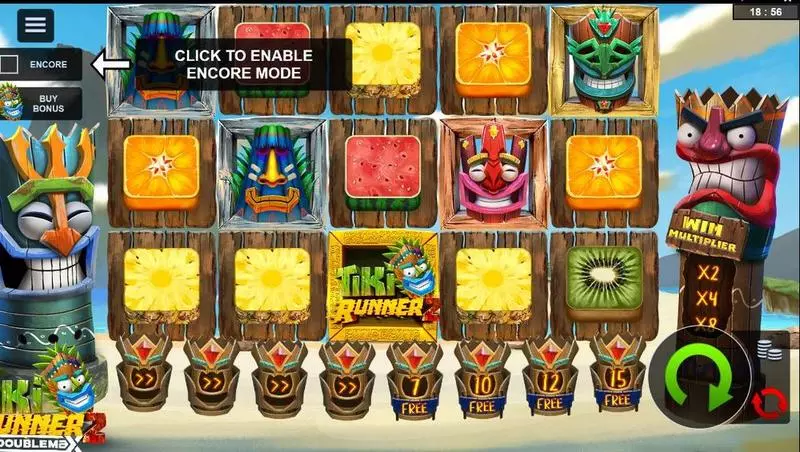 Tiki Runner 2 DoubleMax Fun Slot Game made by Bulletproof Games with 5 Reel and 50 Line
