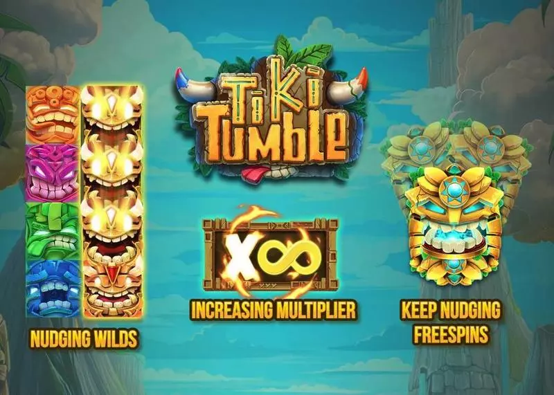 Tiki Tumble Fun Slot Game made by Push Gaming with 5 Reel and 20 Line