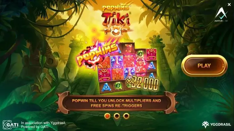 TikiPop Fun Slot Game made by   