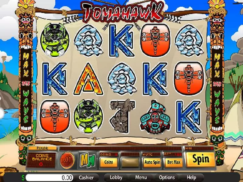 Tomahawk Fun Slot Game made by Saucify with 5 Reel and 243 Line