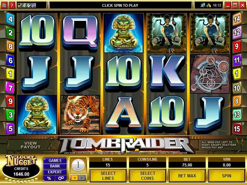 Tomb Raider Fun Slot Game made by Microgaming with 5 Reel and 15 Line