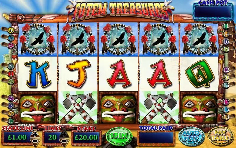 Totem Treasure Fun Slot Game made by Microgaming with 5 Reel and 5 Line
