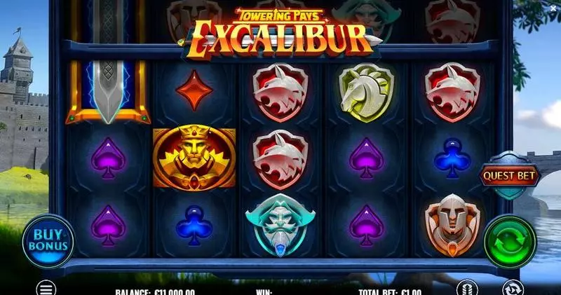 Towering Pays Excalibur Fun Slot Game made by ReelPlay with 5 Reel and 15 Line