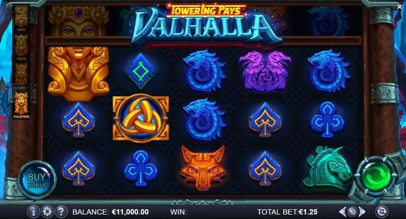 Towering Pays Valhalla Fun Slot Game made by ReelPlay with 5 Reel and 15 Line