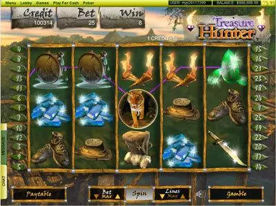 Treasure Hunter Fun Slot Game made by Player Preferred with 5 Reel and 25 Line