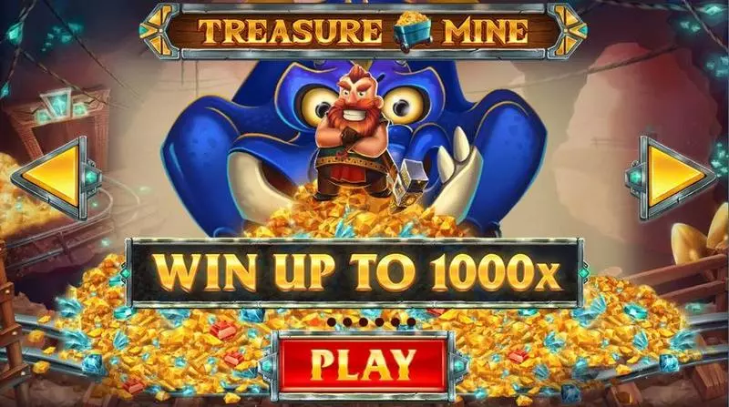 Treasure Mine Fun Slot Game made by Red Tiger Gaming with 5 Reel and 40 Line