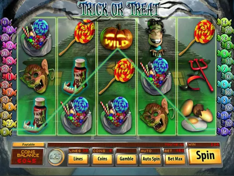 Trick or Treat Fun Slot Game made by Saucify with 5 Reel and 30 Line