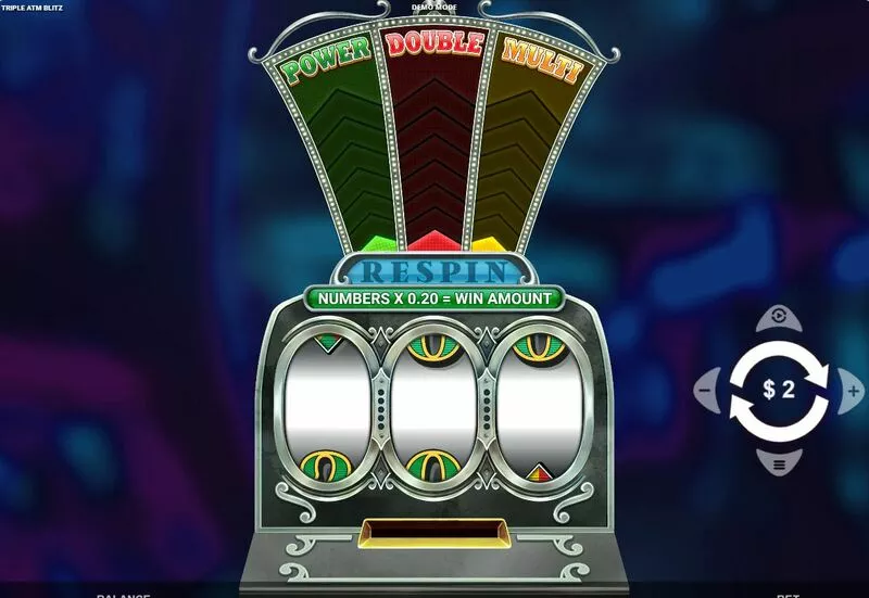 Triple ATM Blitz Fun Slot Game made by Wizard Games with 3 Reel and 1 Line