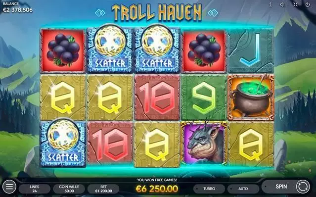 Troll Haven Fun Slot Game made by Endorphina with 5 Reel and 25 Line